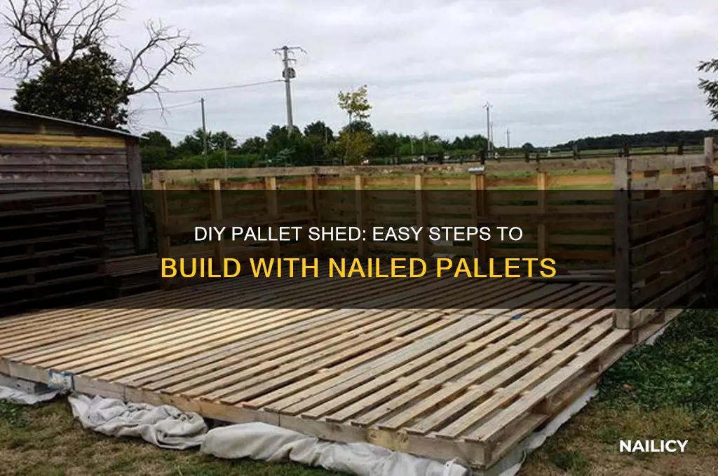 how to nail pallets together to make a shed