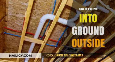 Mastering Pex Installation: Securely Nailing Pex Pipes into Outdoor Ground