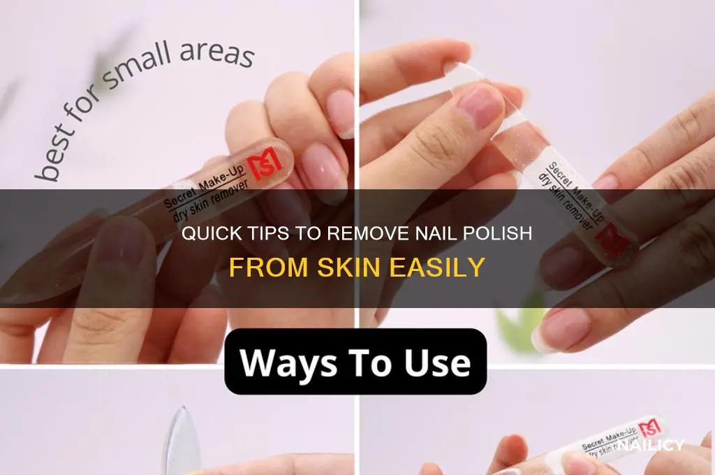 how to nail polish off skin