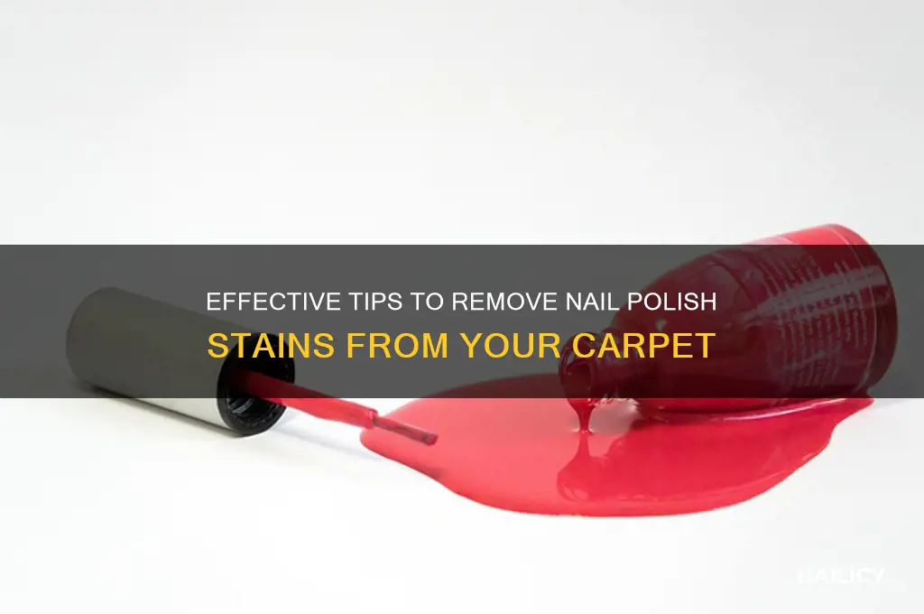 how to nail polish out of carpet