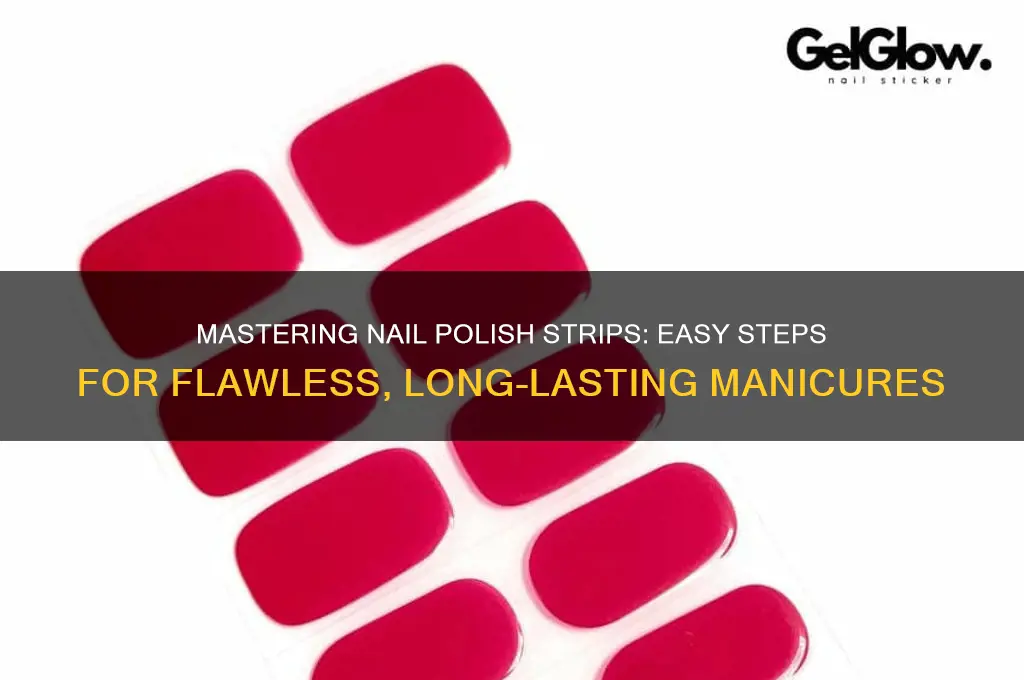 how to nail polish strips