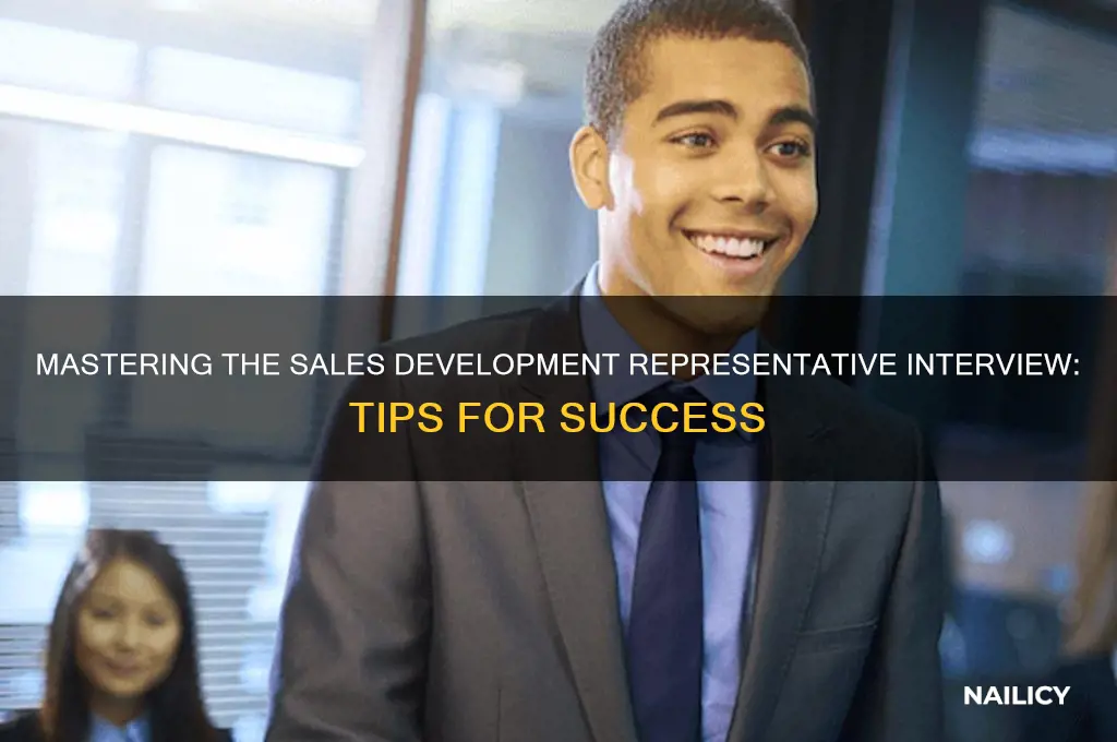 how to nail sales development representative interview