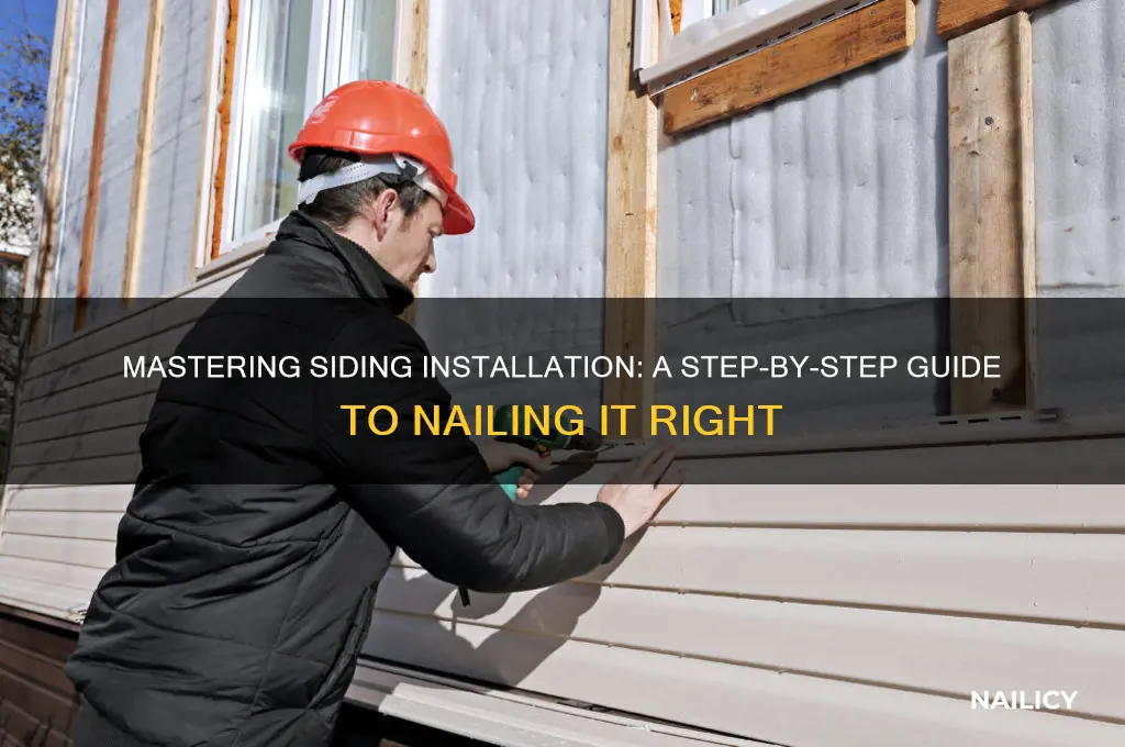 how to nail siding on a house