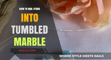 Mastering the Art of Securing Studs into Tumbled Marble Surfaces