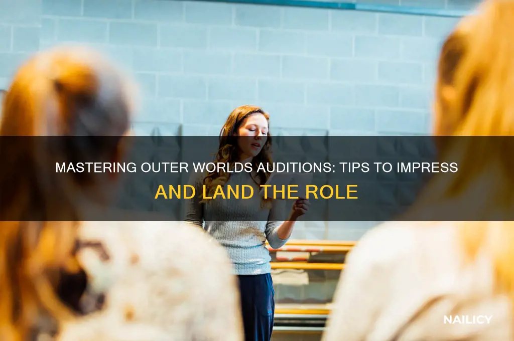 how to nail the audition in outer worlds