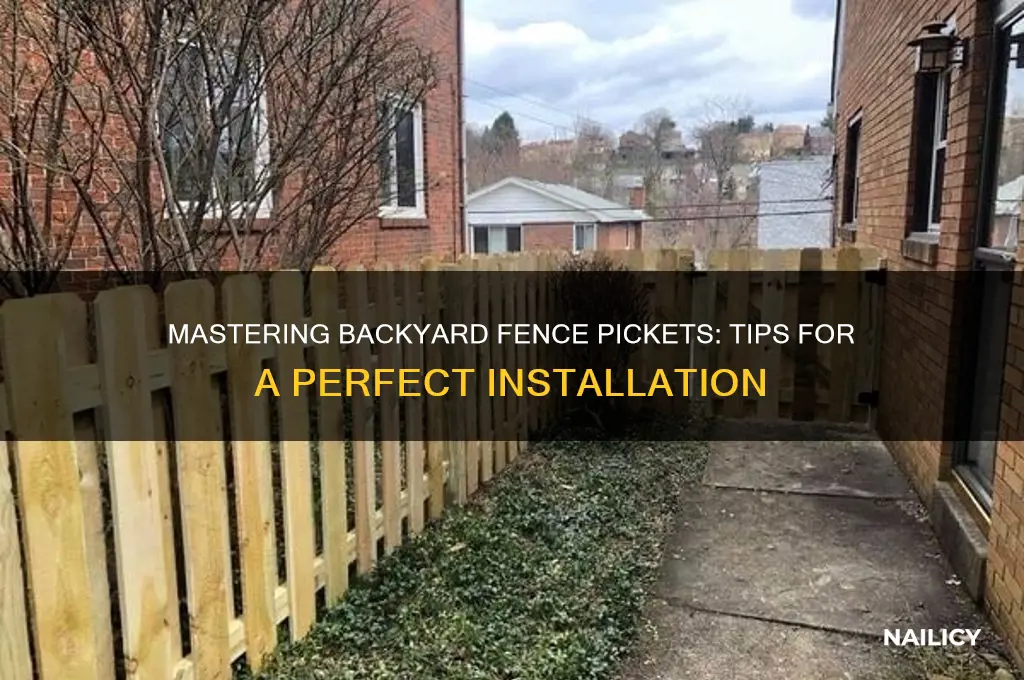 how to nail the backyard fence pickets