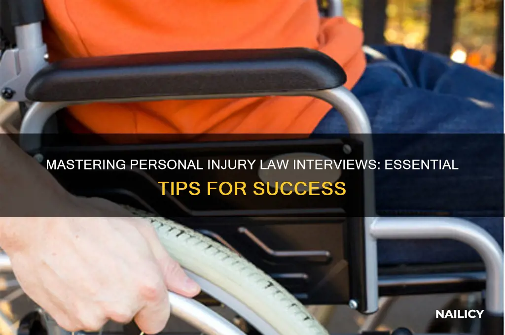 how to nail the personal injury law interview