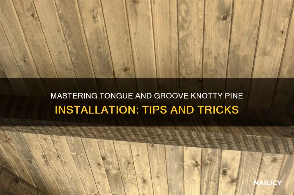 how to nail tongue and groove knotty pine