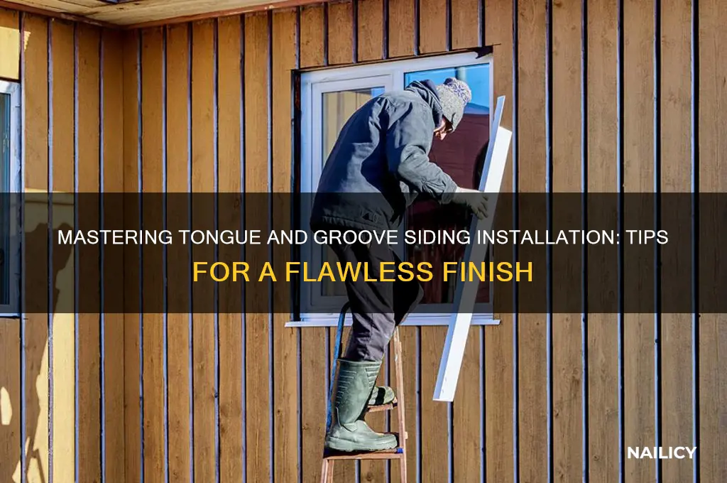 how to nail tongue and groove siding