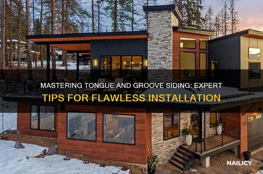 how to nail toungue and groove siding