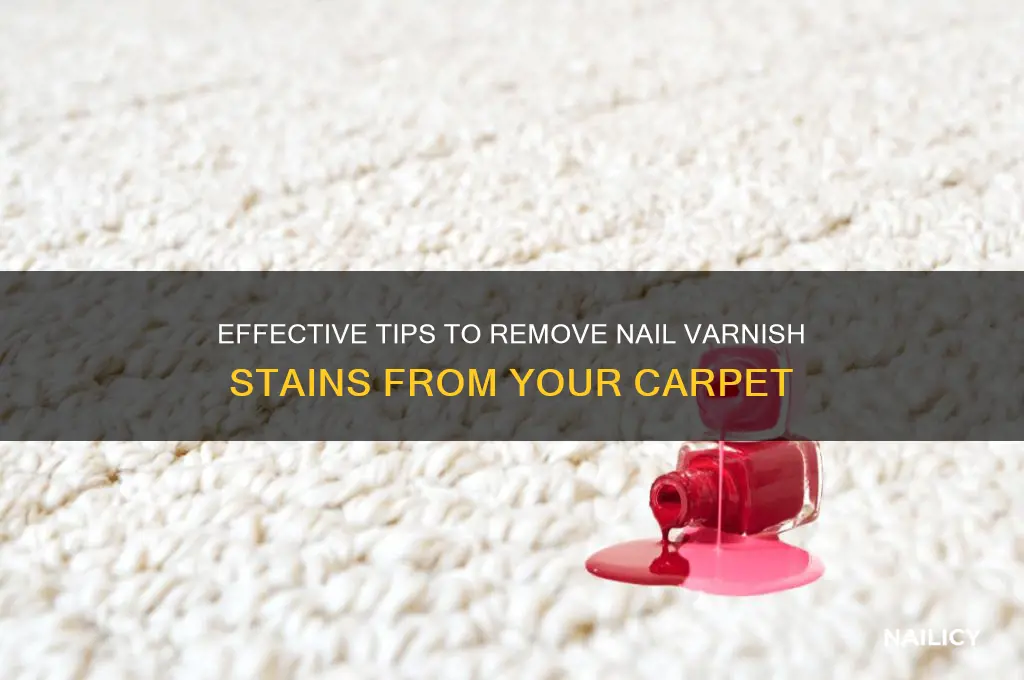 how to nail varnish out of carpet