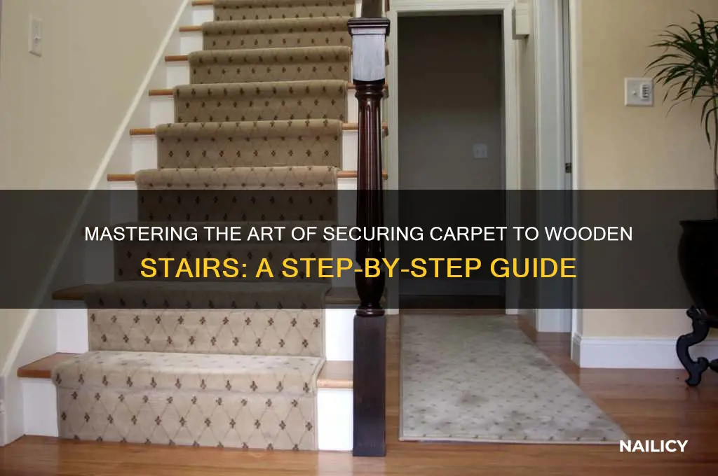 how to nail varpet to wooden steps
