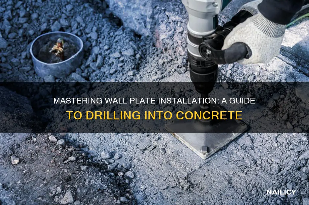 how to nail wall plates into concrete