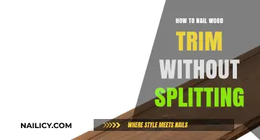 Nailing Wood Trim: Avoiding Splits