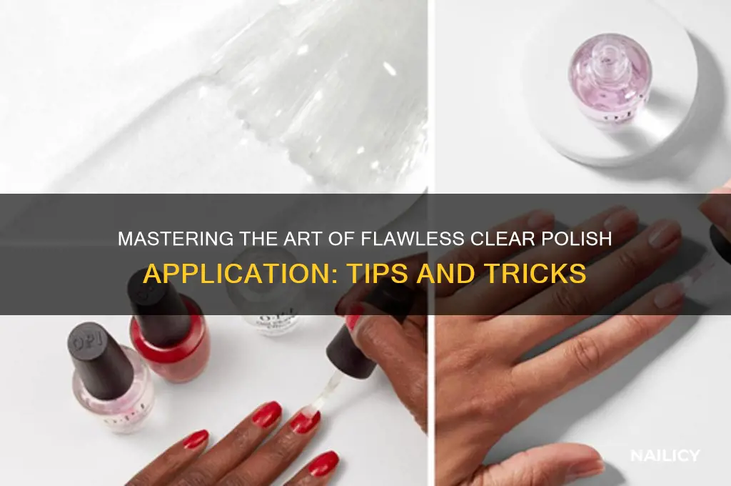 how to nails clear polish