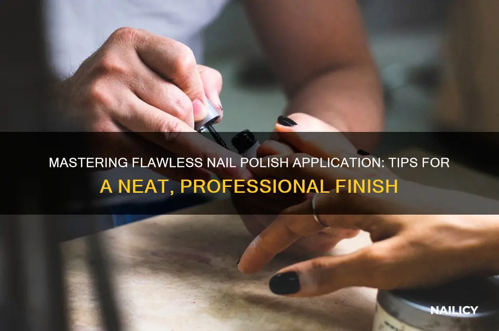 how to neatly apply nail polish