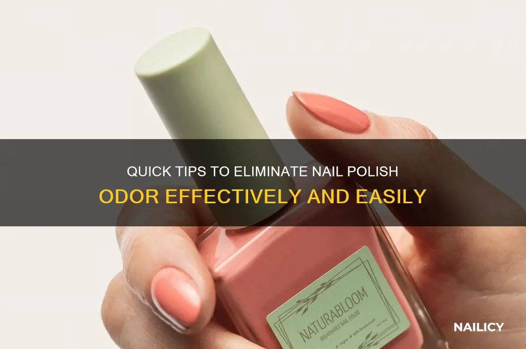 how to neutralize nail polish smell