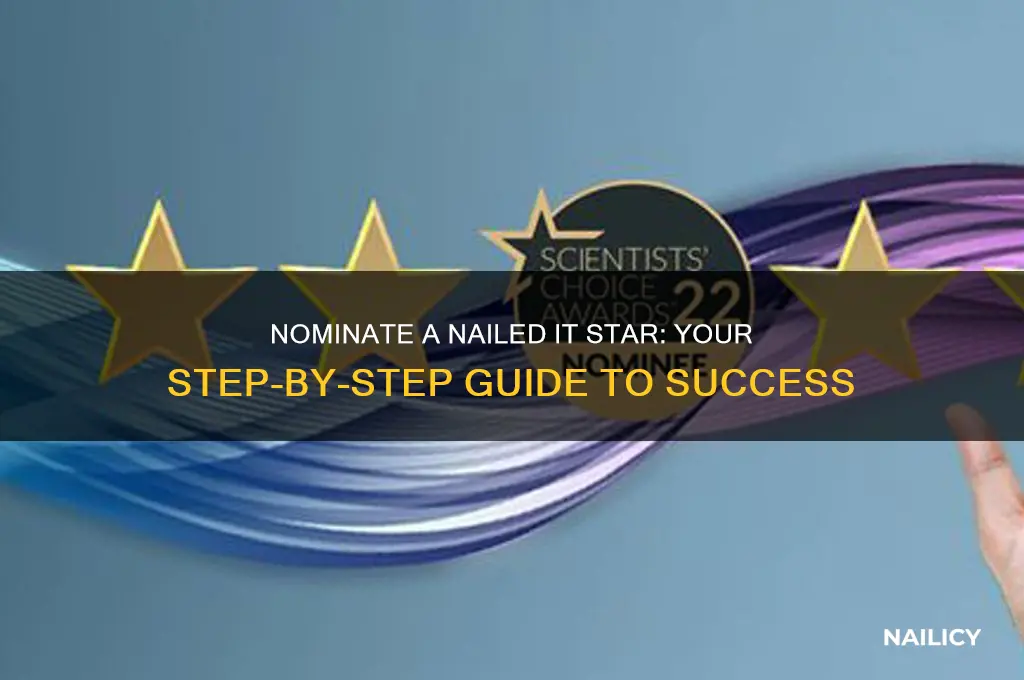how to nominate someone for nailed it