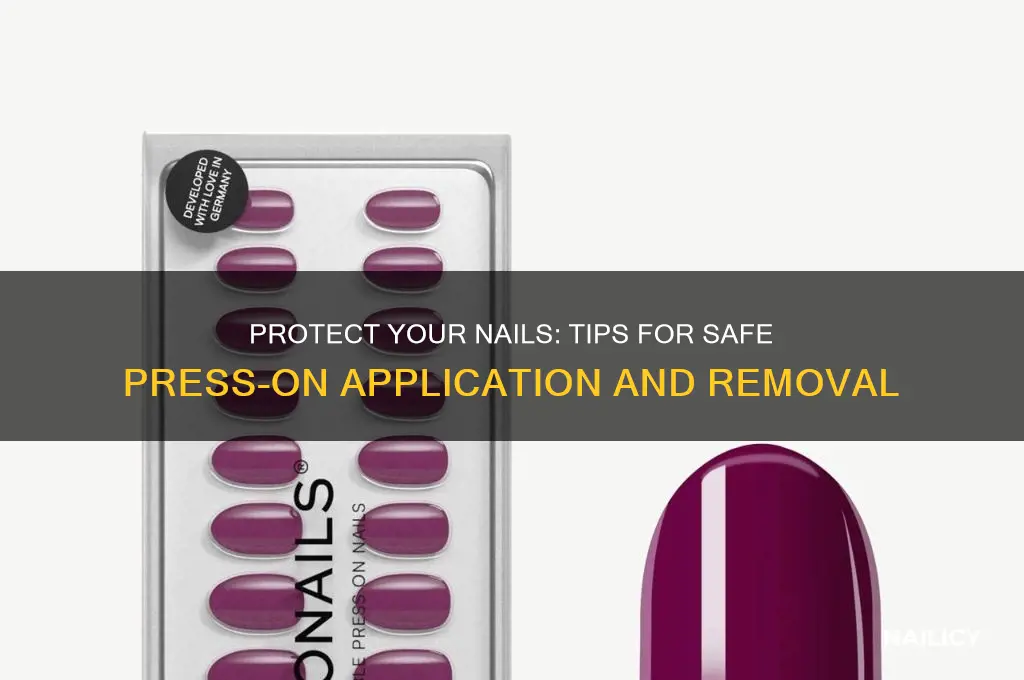 how to not damage nails with press ons