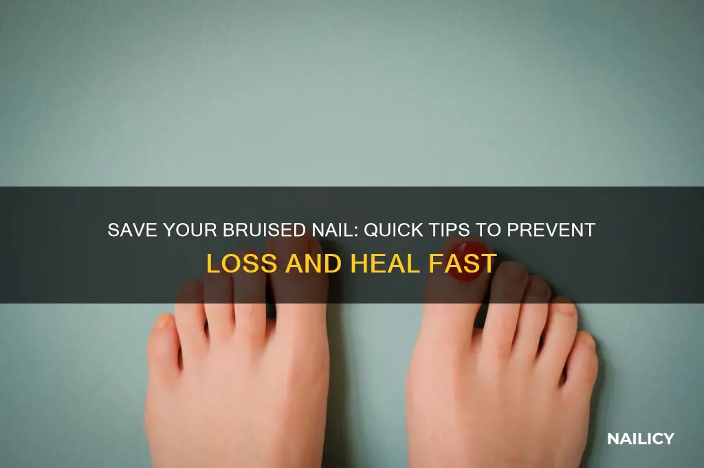how to not lose a bruised nail