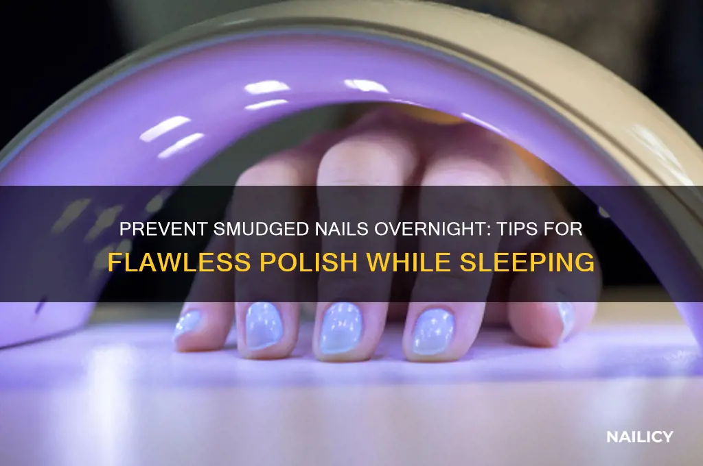 how to not smudge nail polish while sleeping