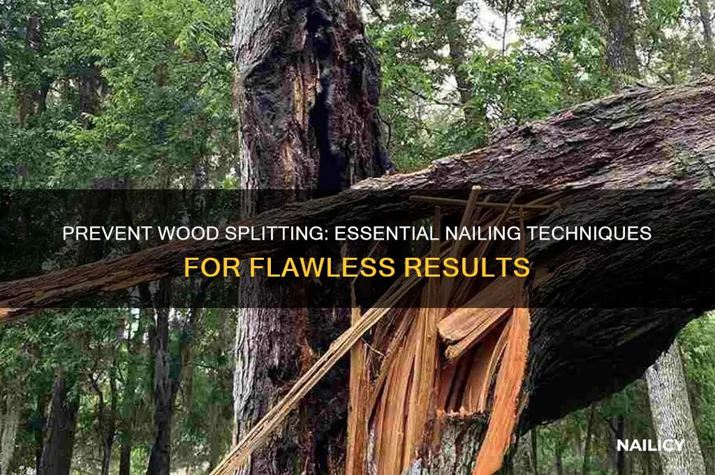 how to not split wood when nailing