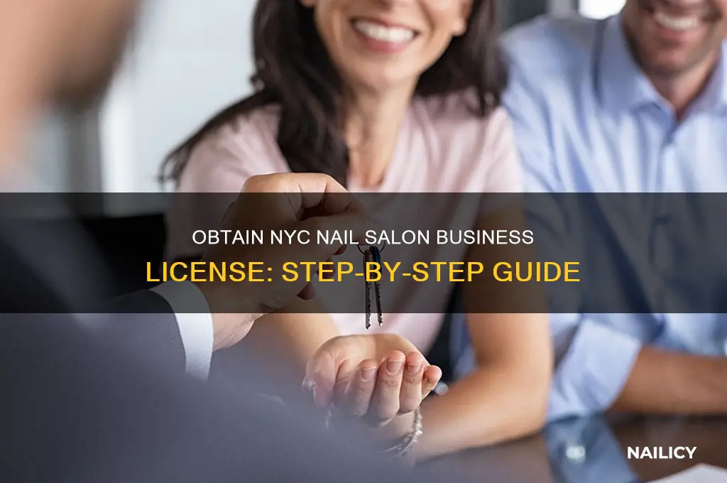 how to obtain transfer nail salon business license nyc