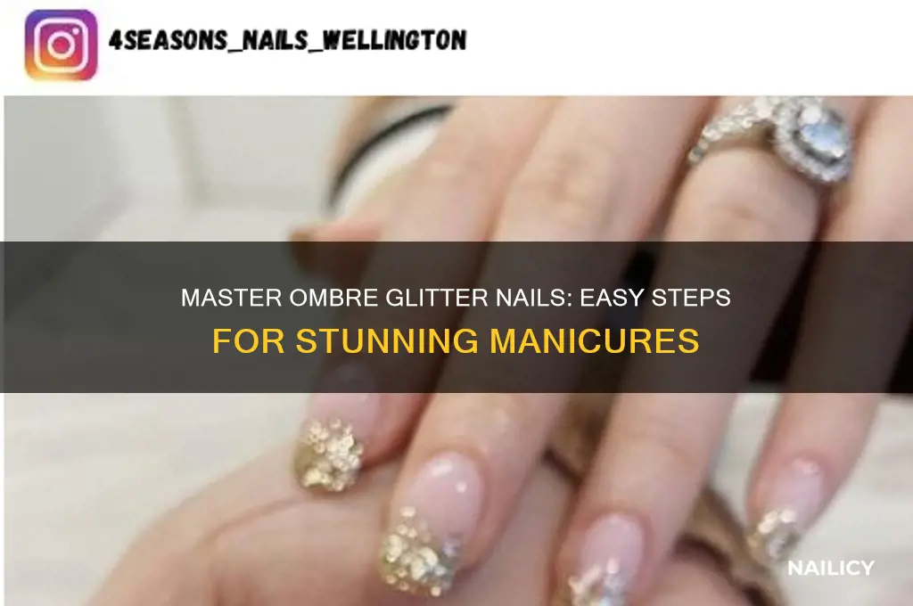 how to ombre glitter nail polish