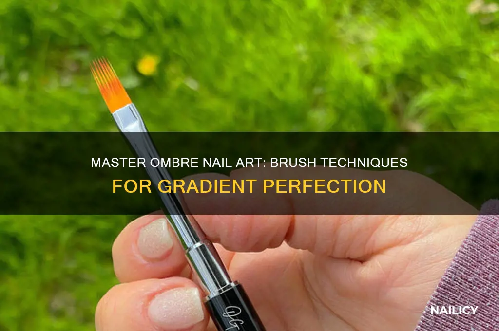 how to ombre nails with a brush