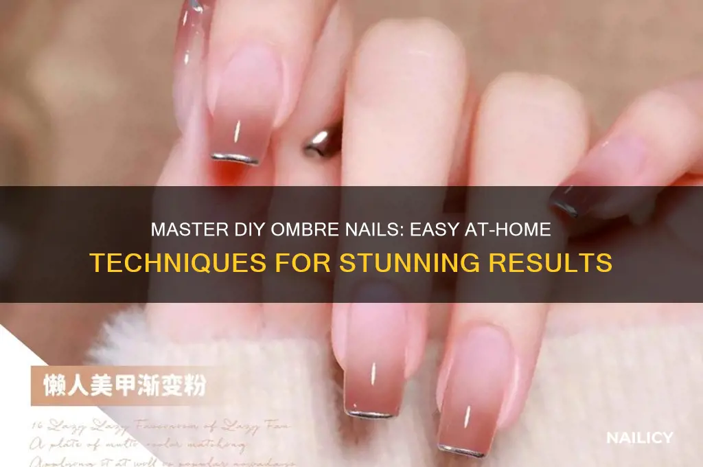 how to ombre your nails at home