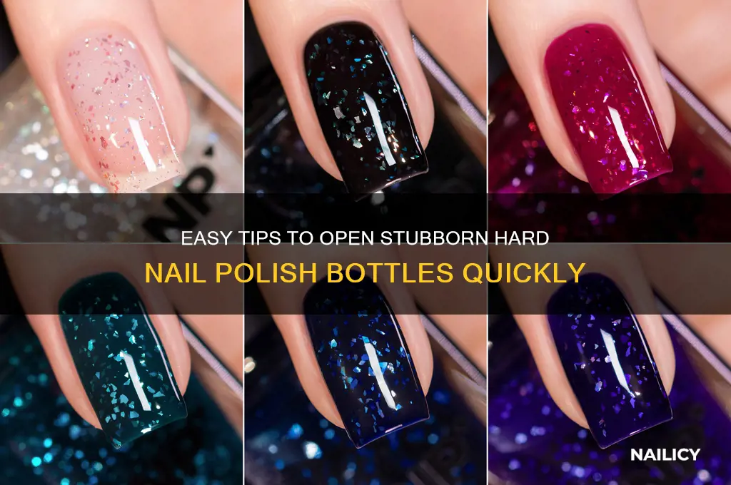 how to open a hard nail polish