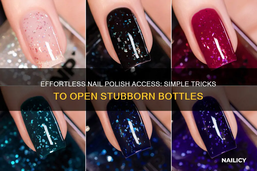 how to open a nail polish container