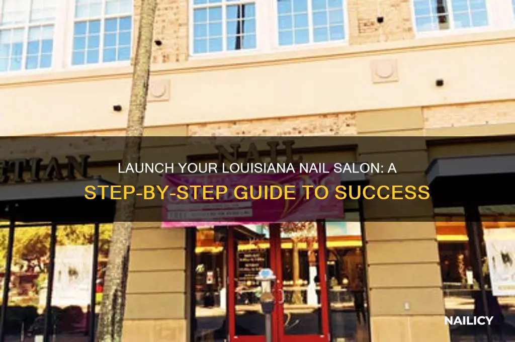 how to open a nail salon in louisiana