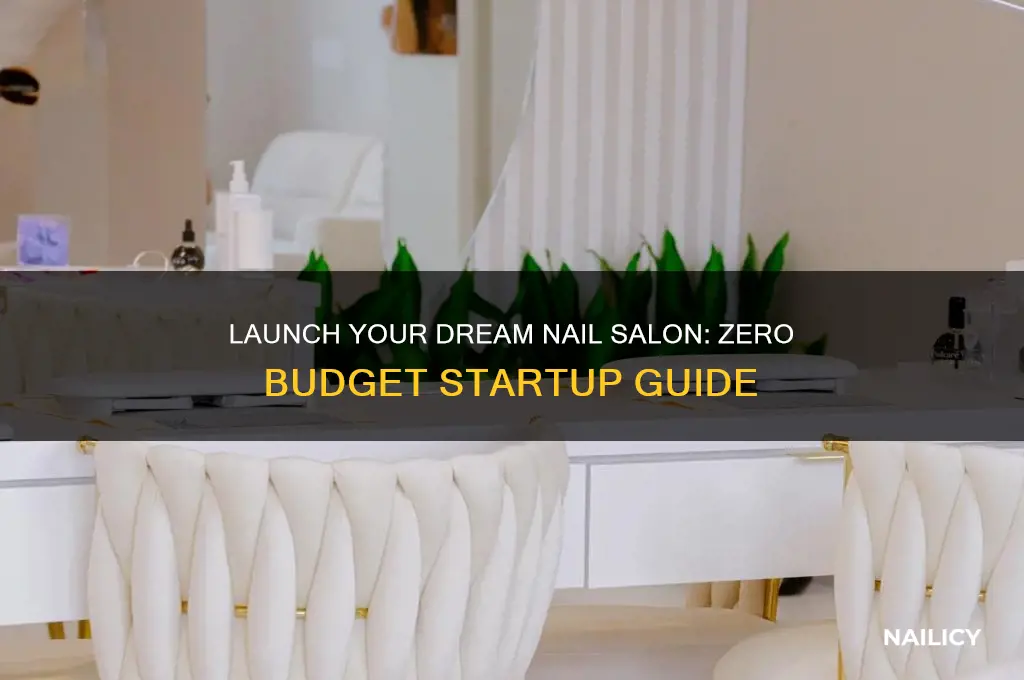 how to open a nail salon with no money