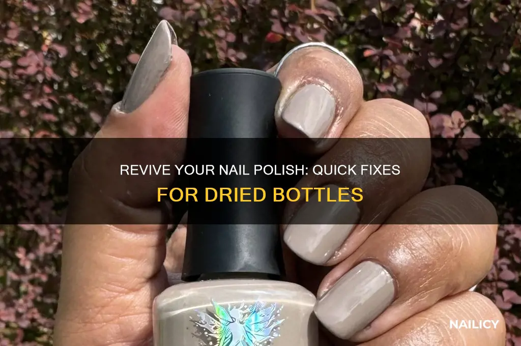 how to open dried nail polish