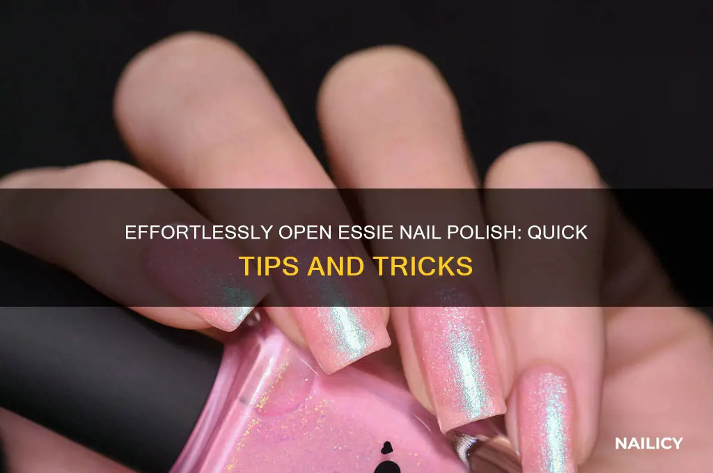 how to open essie nail polish