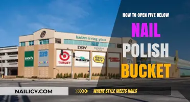 Easy Steps to Open Your Five Below Nail Polish Bucket