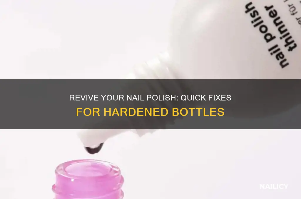 how to open harden nail polish