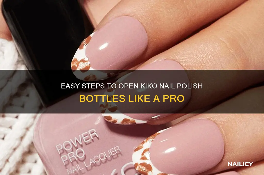 how to open kiko nail polish