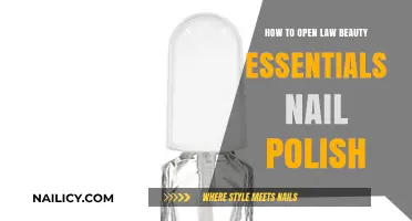 Easy Steps to Open Law Beauty Essentials Nail Polish Bottle