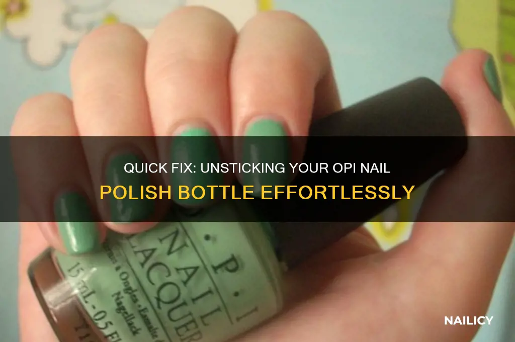 how to open opi nail polish stuck