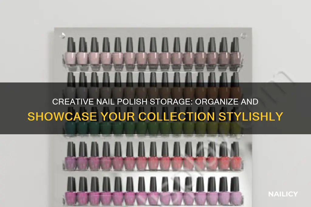 how to organize and display nail polish