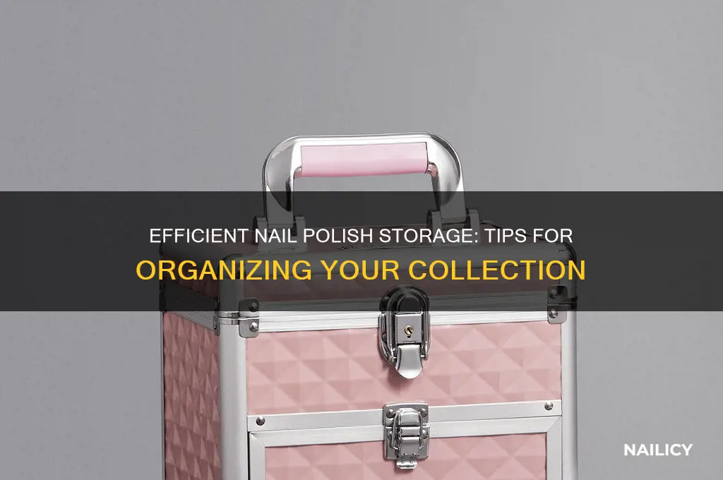 how to organize and store nail polish