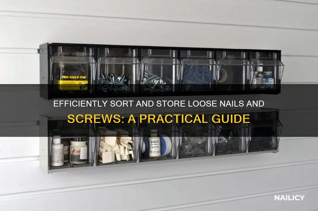 how to organize loose nails and screws
