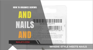 Efficiently Sort and Store Screws, Nails, and Fasteners for Easy Access