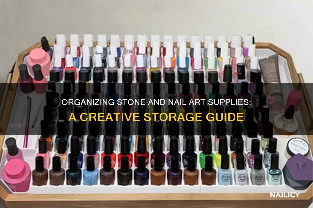 how to organize stones from nails designs