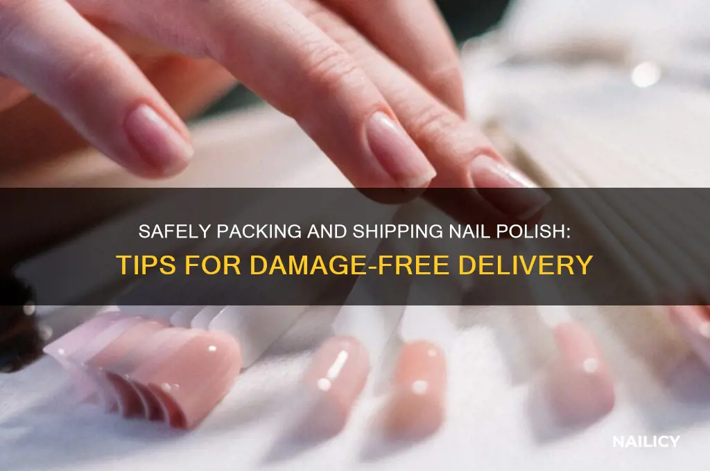 how to pack and ship nail polish