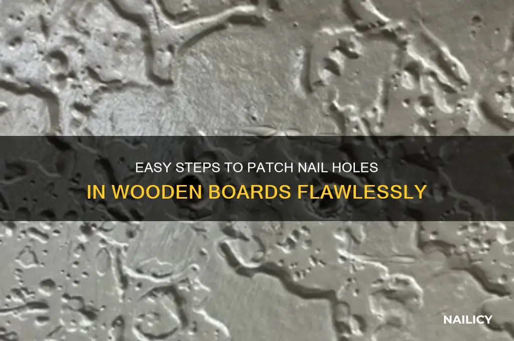 how to pactch nail noles in a board