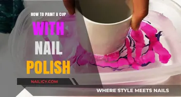 Creative Cup Makeover: Painting with Nail Polish Step-by-Step Guide