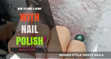 Creative Nail Art: Painting a Heart with Nail Polish